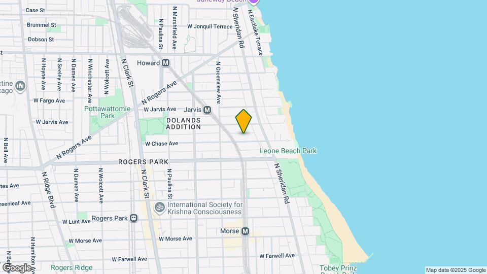 1348 W Chase Ave, Unit GARDEN Mapa y Detalles de la Ubicación