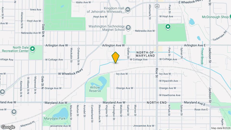 1360 Farrington St Map and Location Details