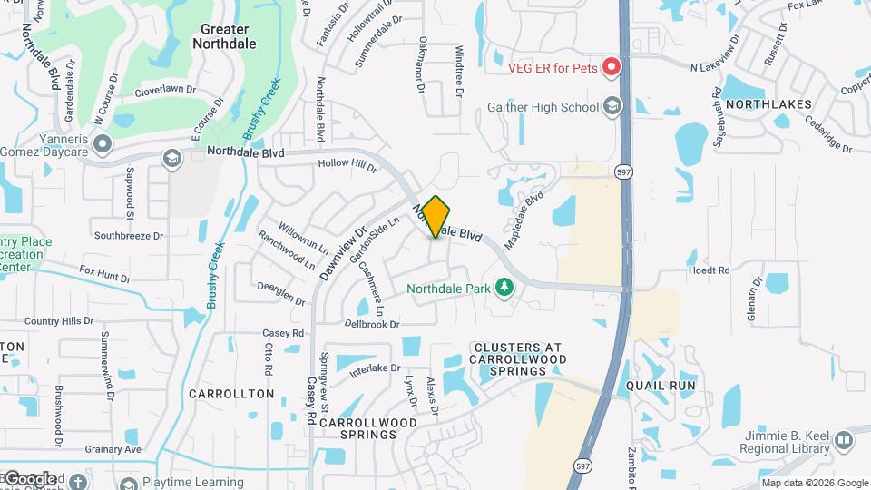 15746 GardenSide Ln Map and Location Details