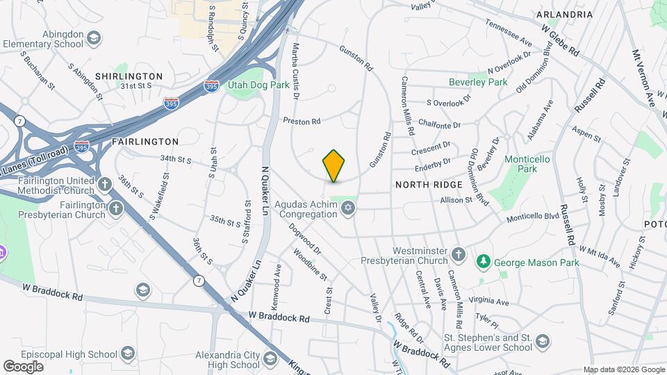 3134 Martha Custis Dr Map and Location Details