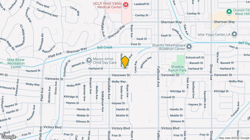 23010 Hartland St Map and Location Details