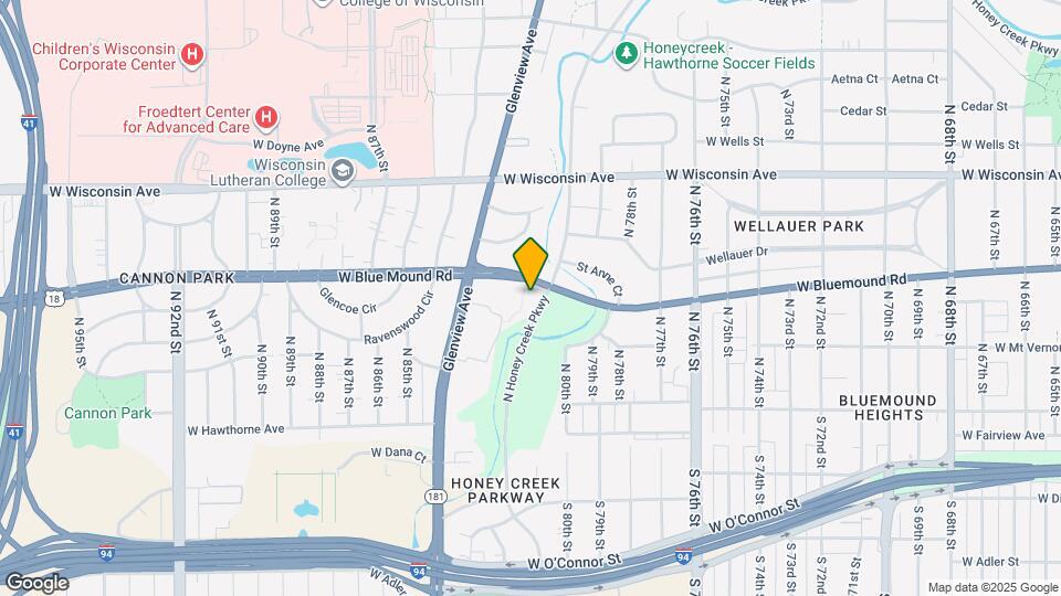 8041 W Bluemound Rd Map and Location Details