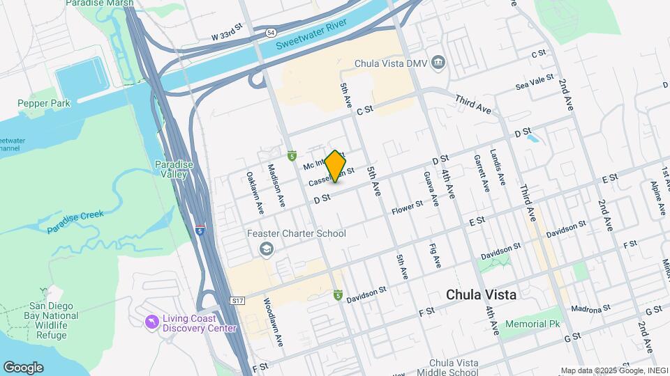 555 D St Map and Location Details
