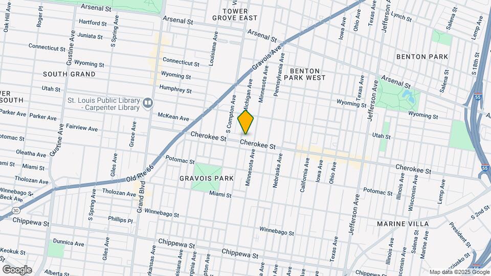 3115 Cherokee St Mapa y Detalles de la Ubicación