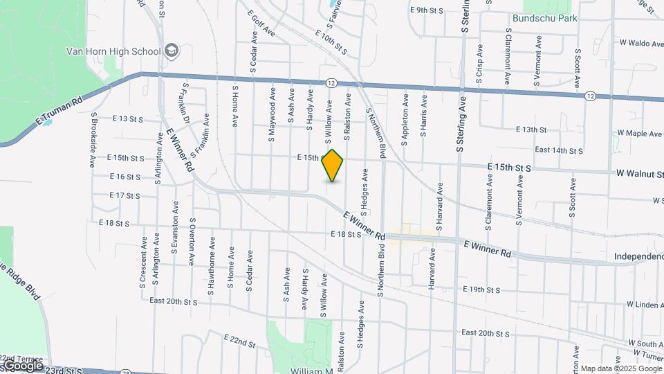 1537 S Willow Ave Map and Location Details