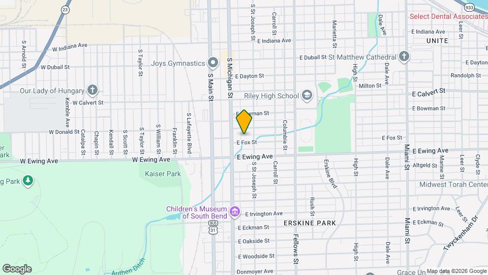 117 E Fox St Map and Location Details