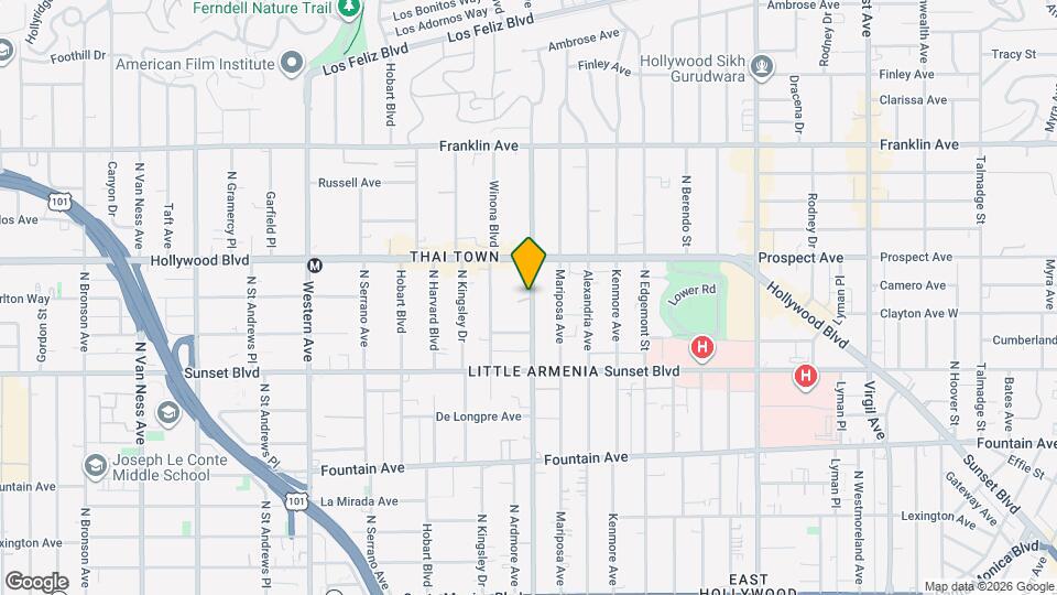 1617 Normandie Ave Map and Location Details