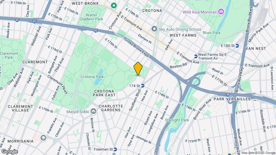 1738 Crotona Park E Map and Location Details