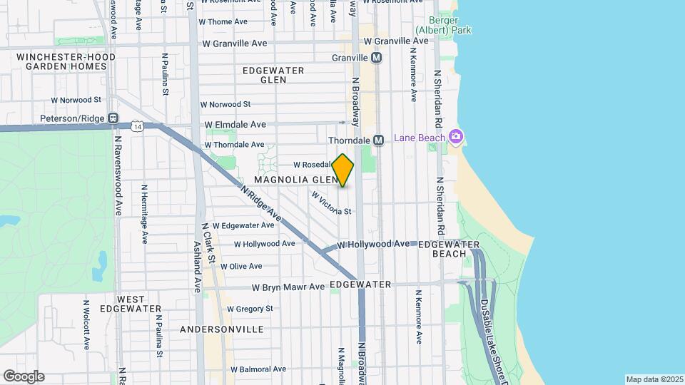 5827-5829 N Magnolia Ave Mapa y Detalles de la Ubicación