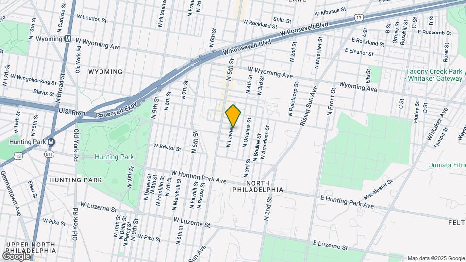 4405 N Lawrence St Map and Location Details