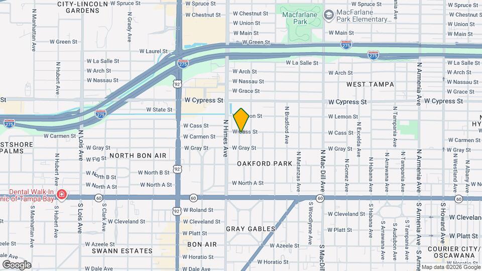 3412 W Cass St Map and Location Details