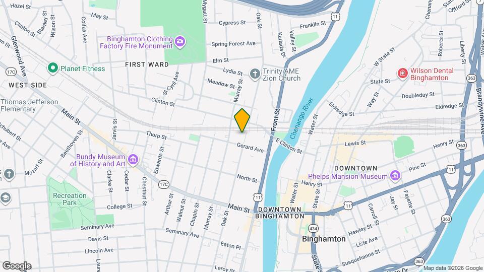 167 Oak St Map and Location Details