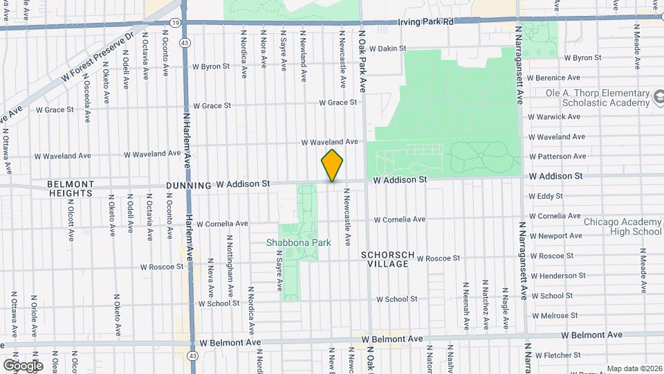 6855 W Addison St, Unit 1R Map and Location Details