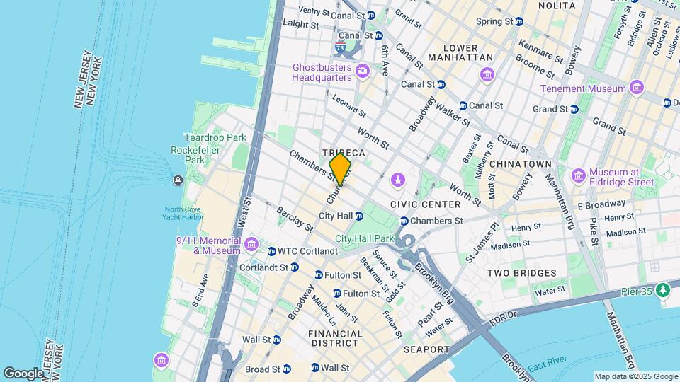 102 Chambers St Mapa y Detalles de la Ubicación