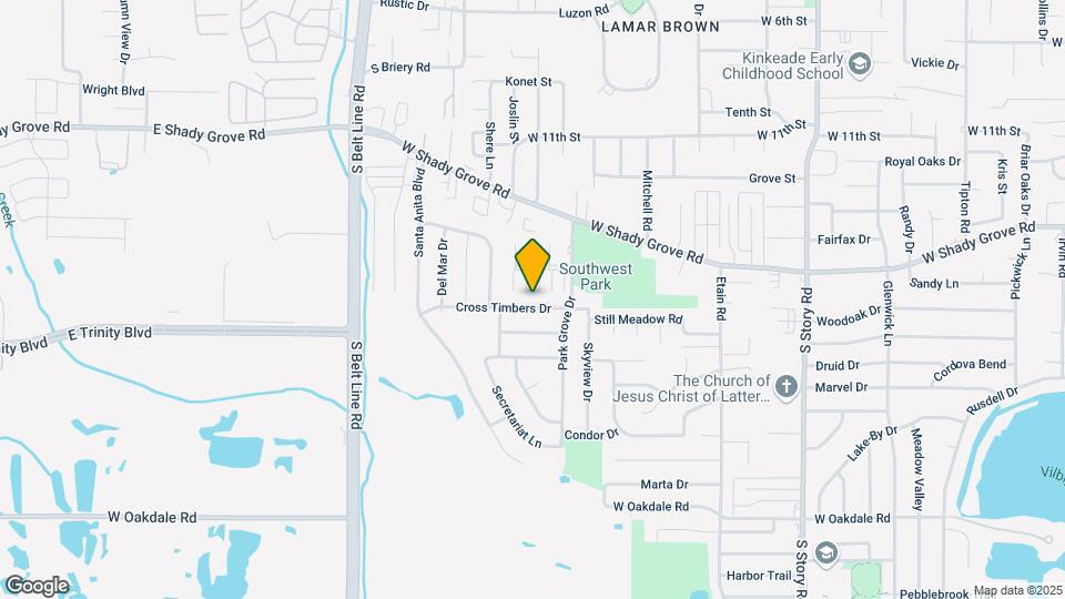 3015 Cross Timbers Dr Map and Location Details