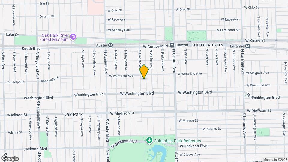 147 N Menard Ave, Unit #1 Map and Location Details