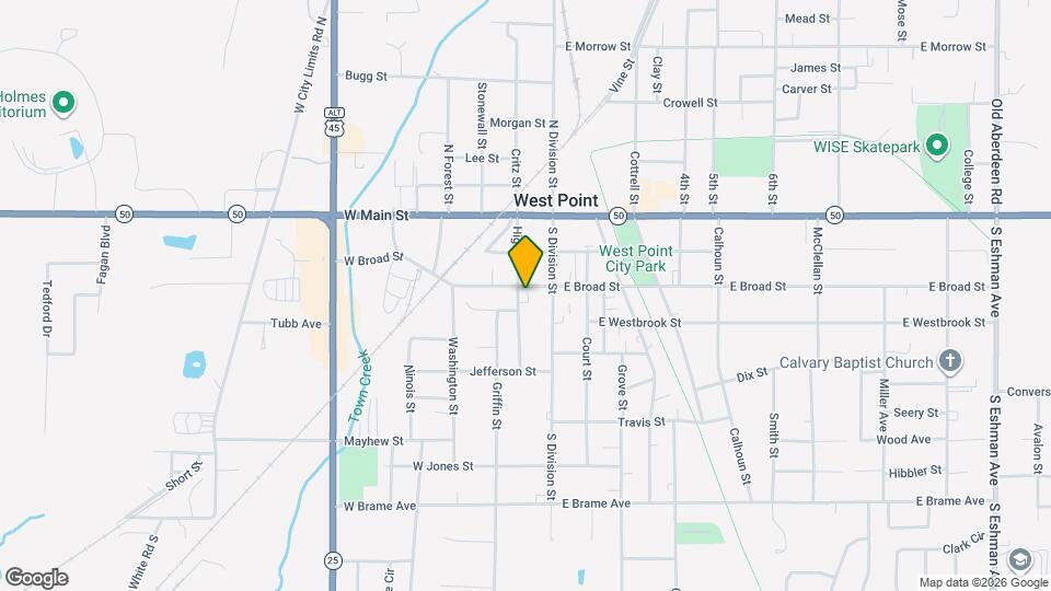 456 W Broad St Map and Location Details