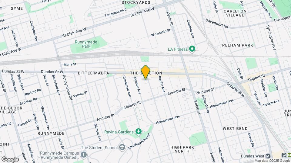 322 High Park Ave Map and Location Details