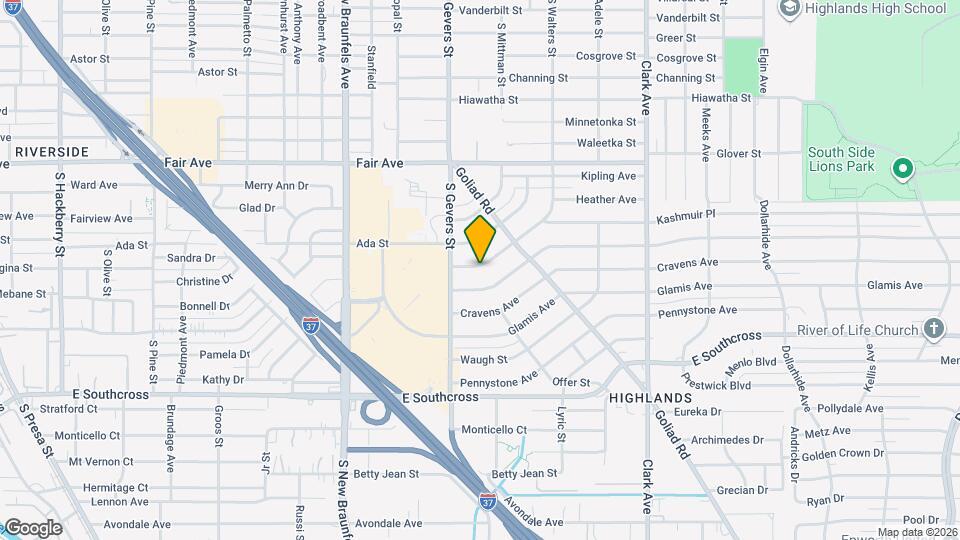 3938 S Walters Map and Location Details