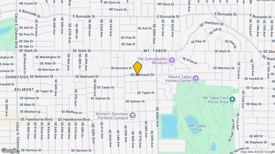 5702 SE Belmont St, Unit Charming and spacious Map and Location Details