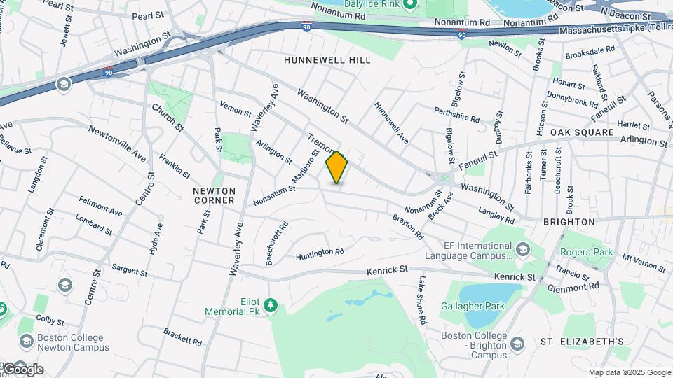 151 Nonantum St, Unit 1 Map and Location Details