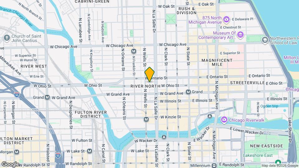 170 W Ohio St Mapa y Detalles de la Ubicación