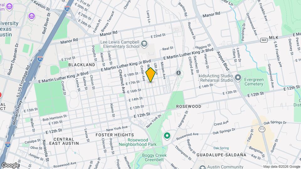 1604 Walnut Ave Mapa y Detalles de la Ubicación