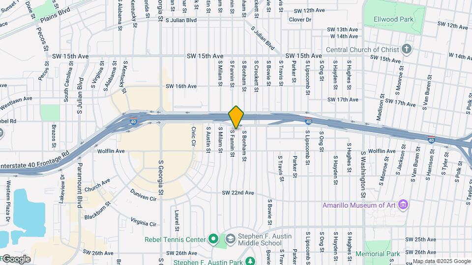 1905 S Fannin St Map and Location Details