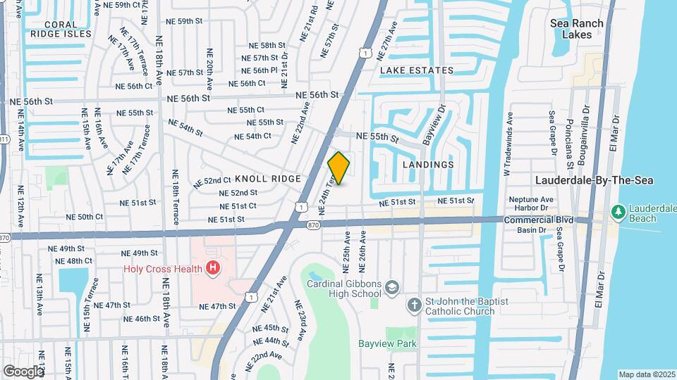 2455 NE 51st St, Unit E102 Map and Location Details