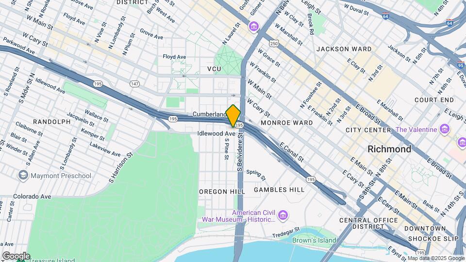 612 Idlewood Ave Map and Location Details