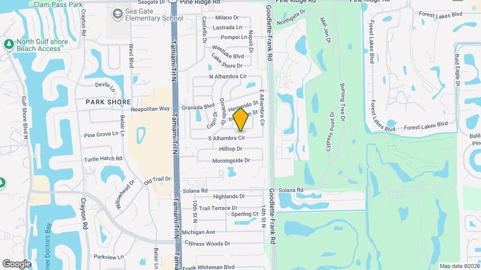 1285 S Alhambra Cir Map and Location Details
