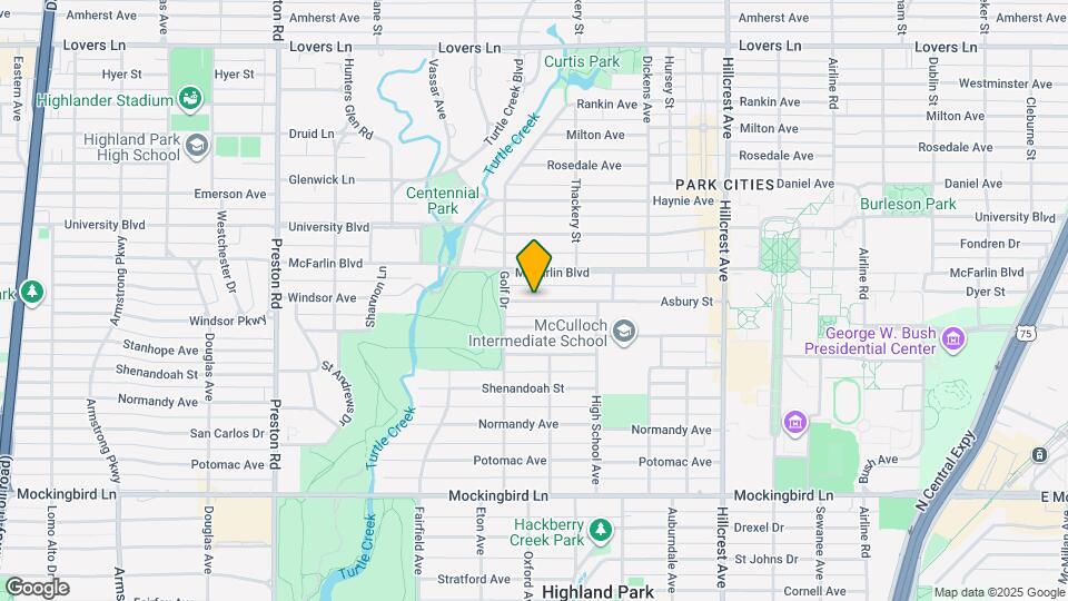 3672 Asbury St Map and Location Details