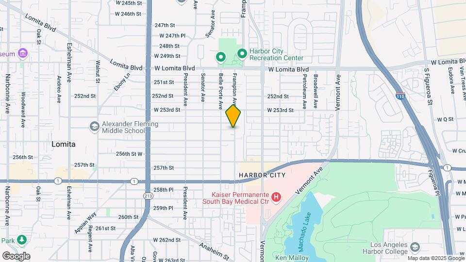 25423 Frampton Ave Mapa y Detalles de la Ubicación