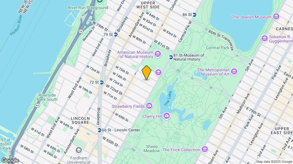 21 W 75TH St Map and Location Details