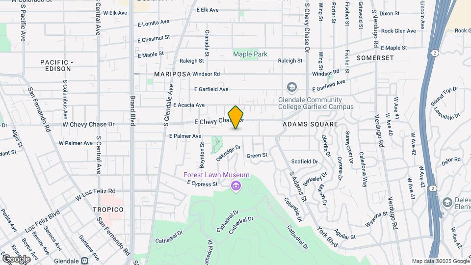 727 E Palmer Ave Mapa y Detalles de la Ubicación