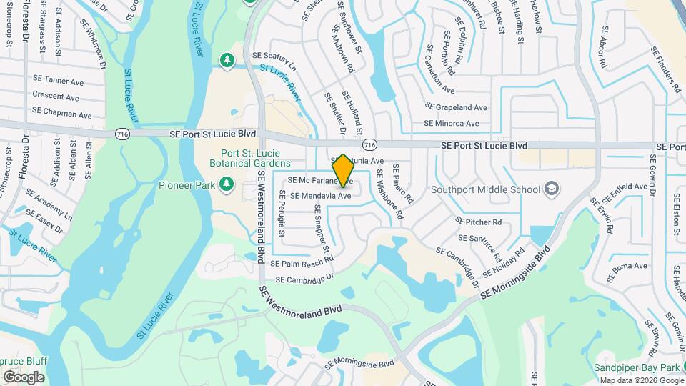 1261 SE Mendavia Ave Map and Location Details