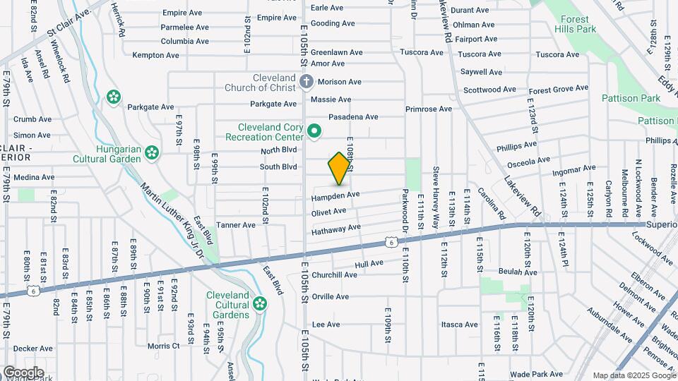 10707 Hampden Ave Map and Location Details