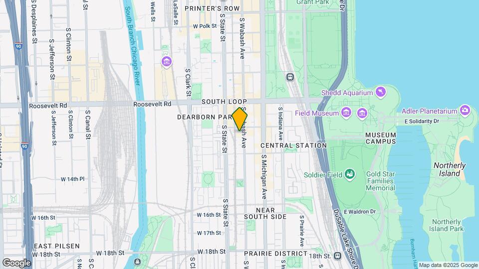 1312 S Wabash Ave Map and Location Details