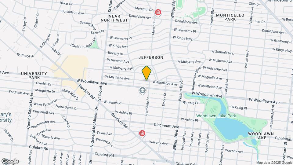 2626 W Mistletoe Ave Map and Location Details