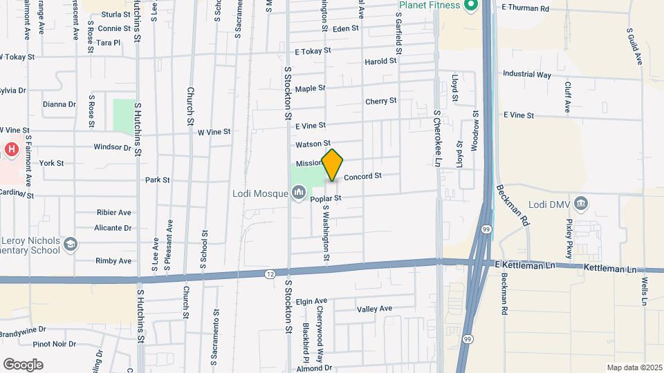 1022 S Washington St Mapa y Detalles de la Ubicación