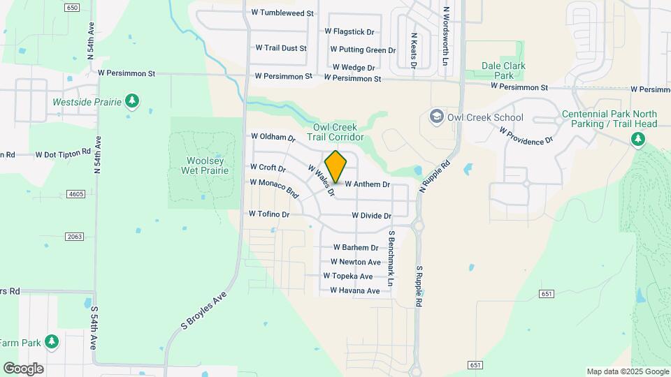 4488 W Wales Dr Map and Location Details