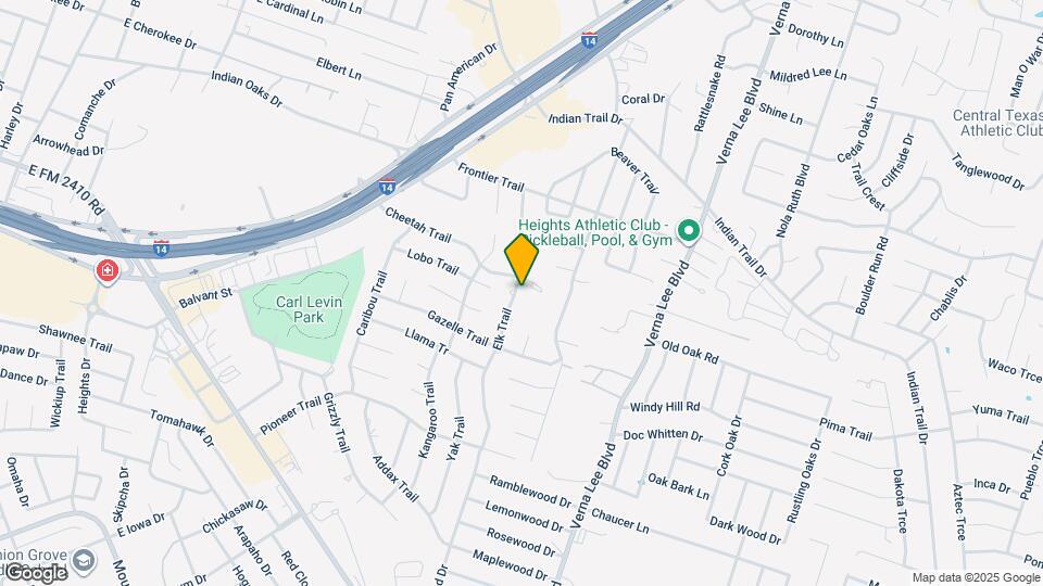 1905 Elk Trail Map and Location Details