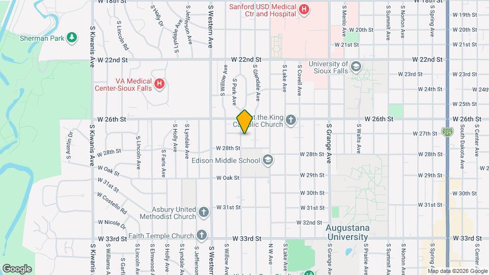 1904 S Hawthorne Ave Map and Location Details