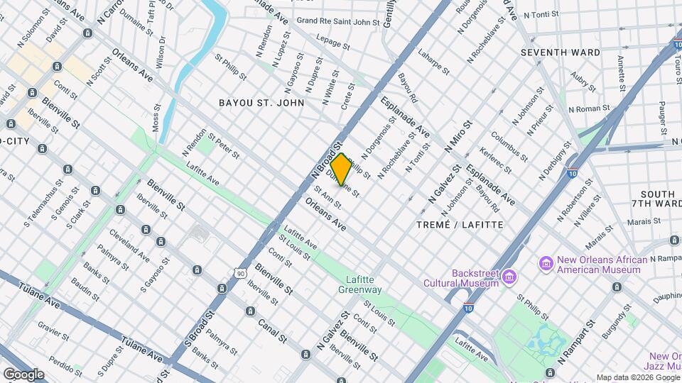 828 N Dorgenois St Map and Location Details