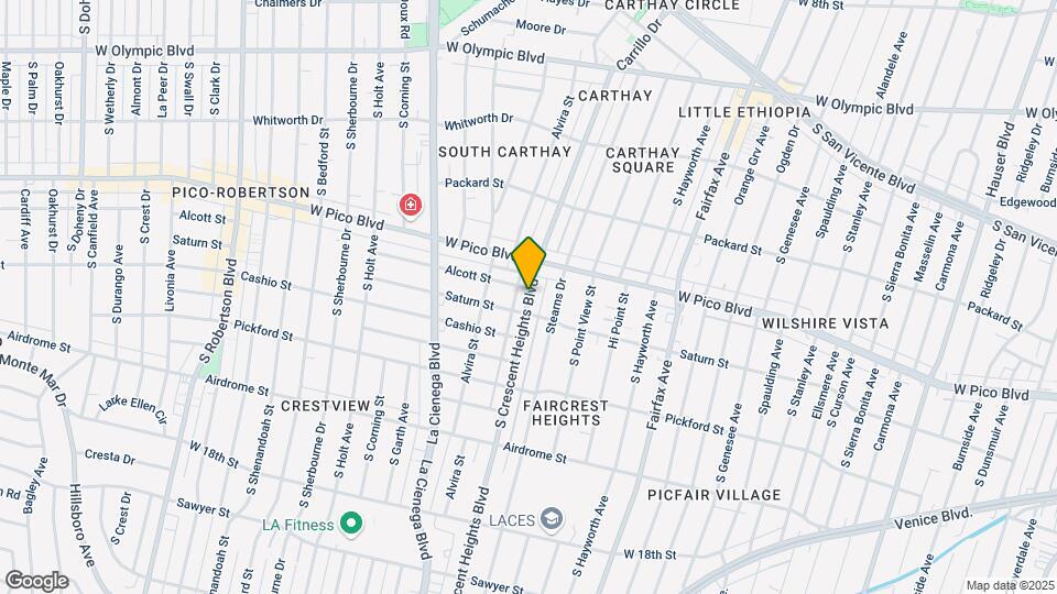 1435 S Crescent Heights Blvd Map and Location Details