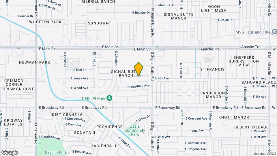 10703 E Ananea Ave Map and Location Details