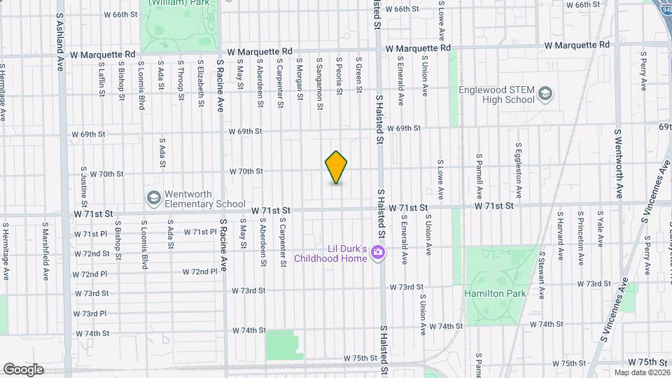 7028 S Peoria St, Unit 2 Map and Location Details