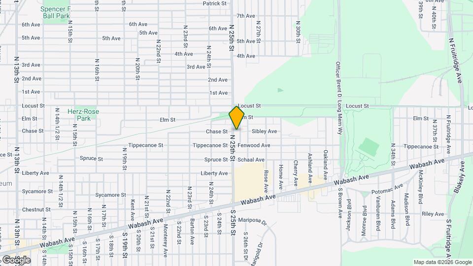 679 N 25th St Map and Location Details