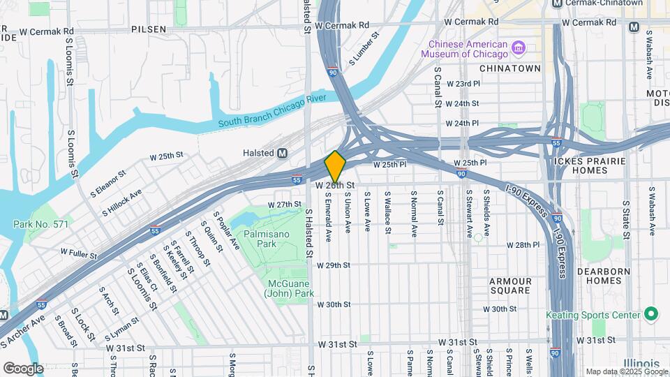 737 W 26th St Map and Location Details