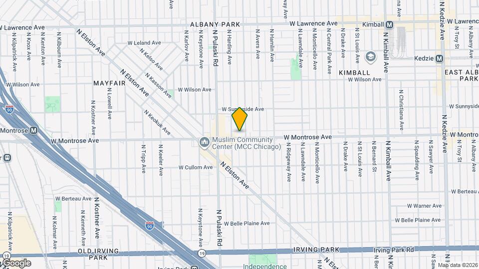 3908 W Montrose Ave Map and Location Details